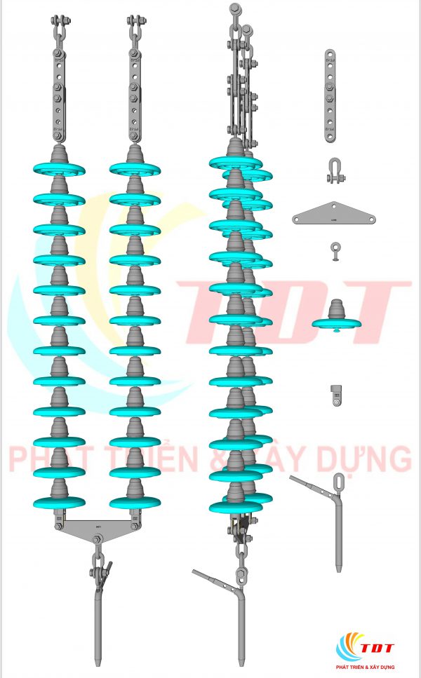 Chuỗi néo kép 110kv_Model B